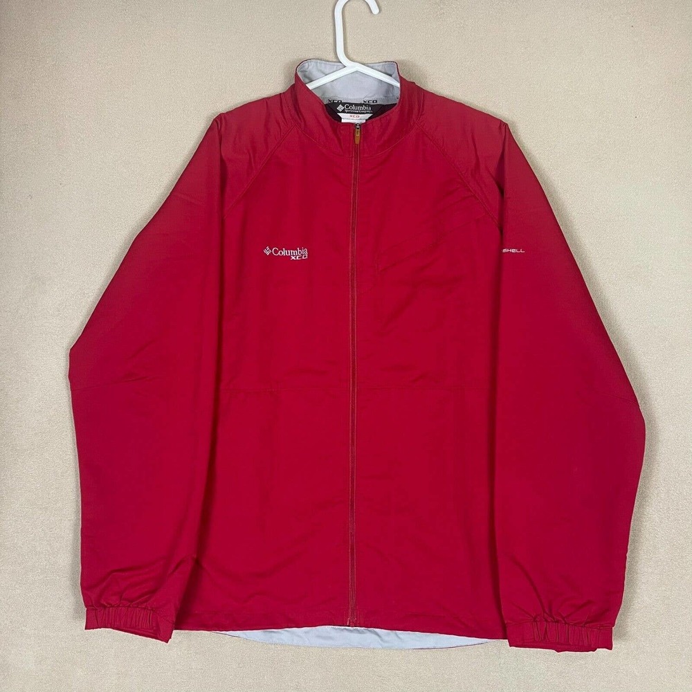 Columbia Sportswear Jacket Adult Large Red XCO Softshell Packable Mens